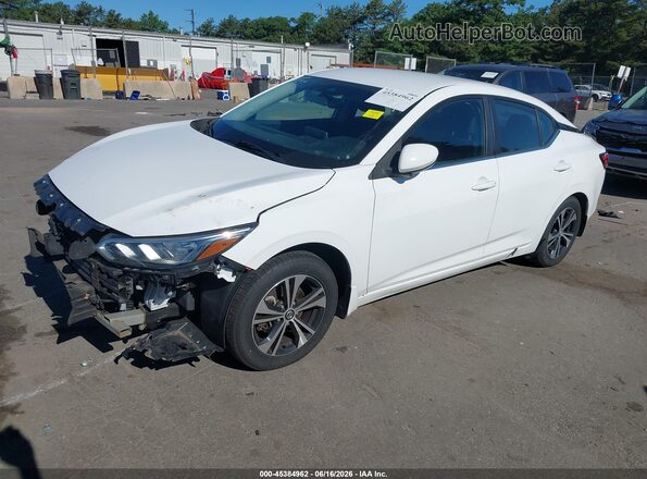 3N1AB8CV2LY282787 2020 NISSAN SENTRA Белый Передняя левая четверть