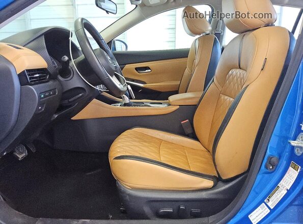 3N1AB8CV2LY286709 2020 NISSAN SENTRA Blue Вид салону спереду
