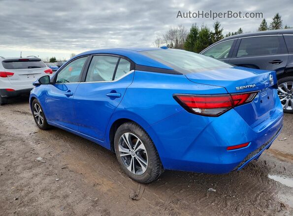 3N1AB8CV2MY204950 2021 NISSAN SENTRA Blue Rear left