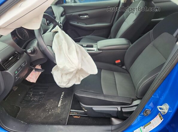 3N1AB8CV2MY204950 2021 NISSAN SENTRA Blue Front interior view