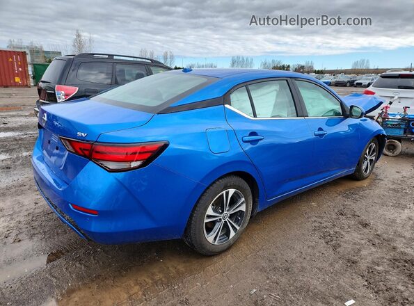 3N1AB8CV2MY204950 2021 NISSAN SENTRA Blue Rear right
