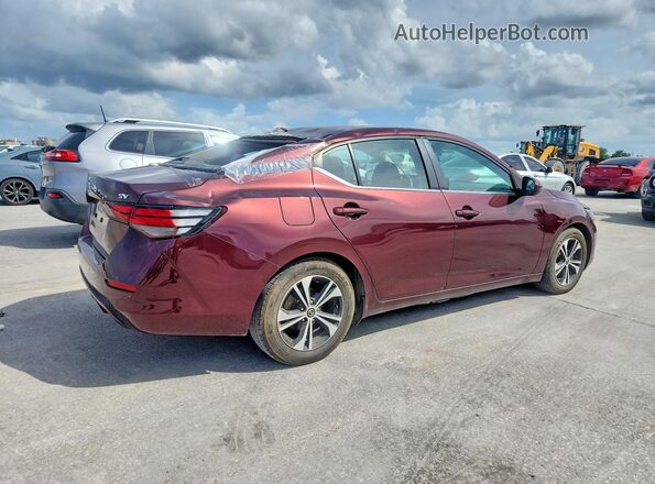 3N1AB8CV2MY221604 2021 NISSAN SENTRA Red Trasero derecho