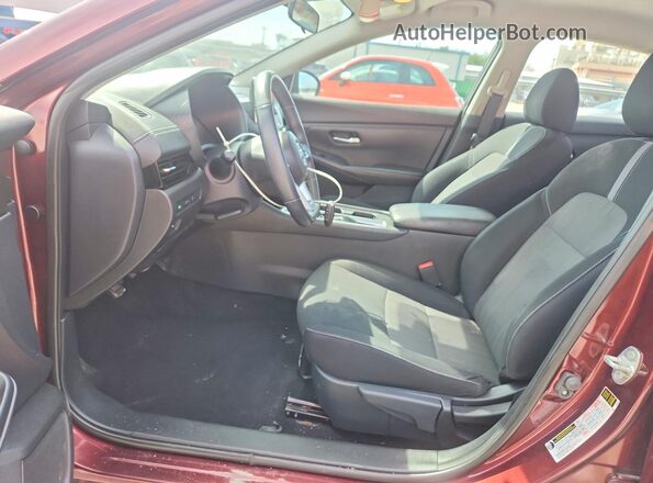 3N1AB8CV2MY221604 2021 NISSAN SENTRA Red Vista interior delantera