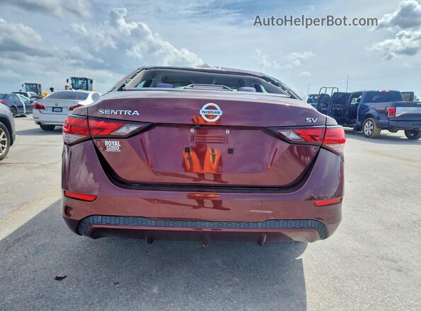 3N1AB8CV2MY221604 2021 NISSAN SENTRA Red Vista trasera