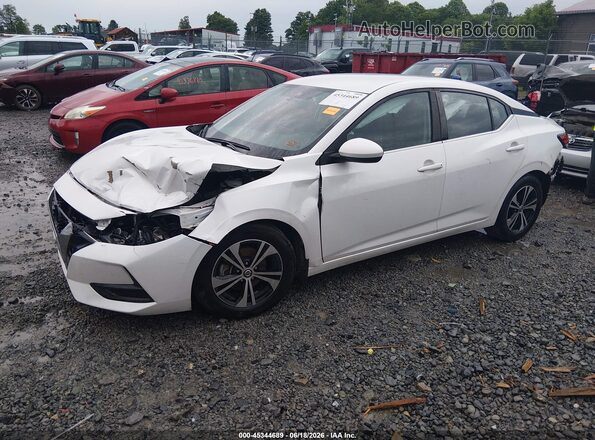 3N1AB8CV2MY225507 2021 NISSAN SENTRA White Передня ліва чверть
