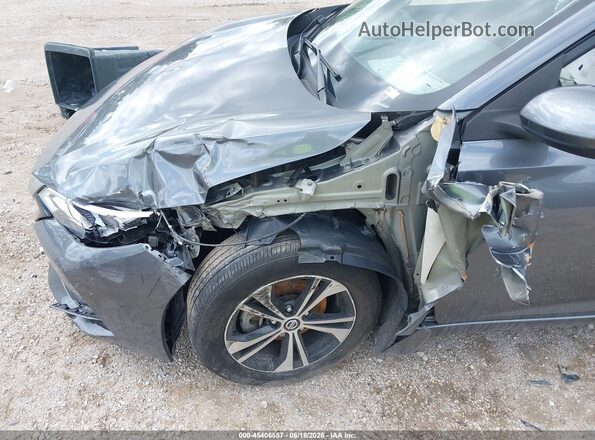 3N1AB8CV2MY227550 2021 NISSAN SENTRA Gray Դիմացի տեսք