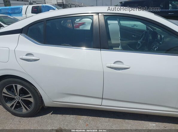 3N1AB8CV2MY282970 2021 NISSAN SENTRA White Widok wnętrza z tyłu