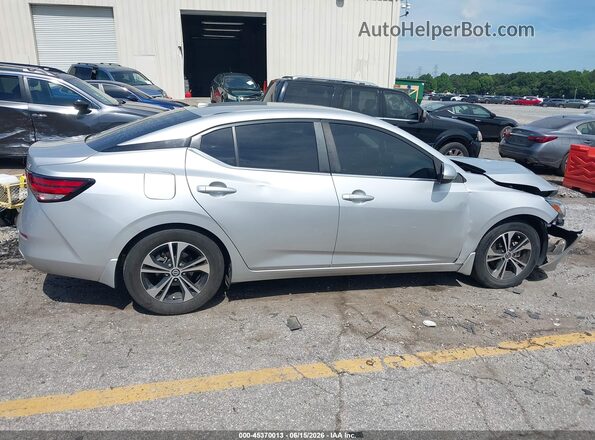 3N1AB8CV2MY301081 2021 NISSAN SENTRA Серебряный Вид задней части салона