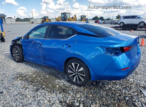 3N1AB8CV2NY207963 2022 NISSAN SENTRA Blue Rear left