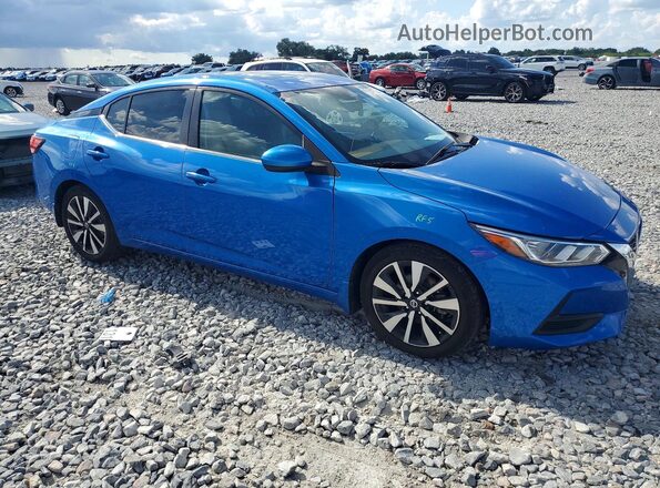 3N1AB8CV2NY207963 2022 NISSAN SENTRA Blue Front right