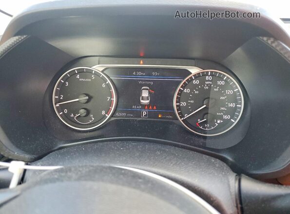 3N1AB8CV2NY207963 2022 NISSAN SENTRA Blue Instrument cluster view