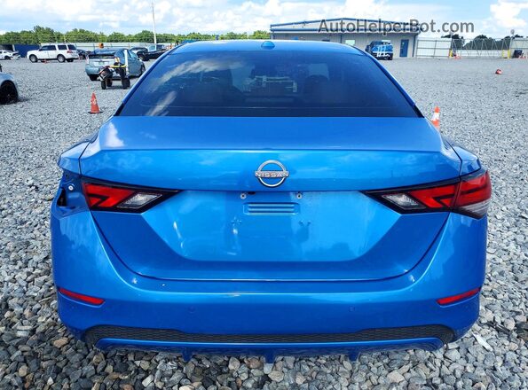3N1AB8CV2NY207963 2022 NISSAN SENTRA Blue Rear view