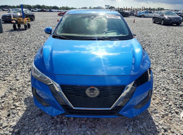 3N1AB8CV2NY207963 2022 NISSAN SENTRA Blue Front view
