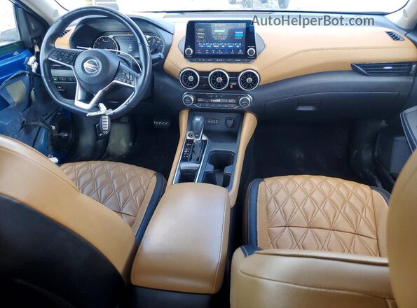 3N1AB8CV2NY207963 2022 NISSAN SENTRA Blue Dashboard view