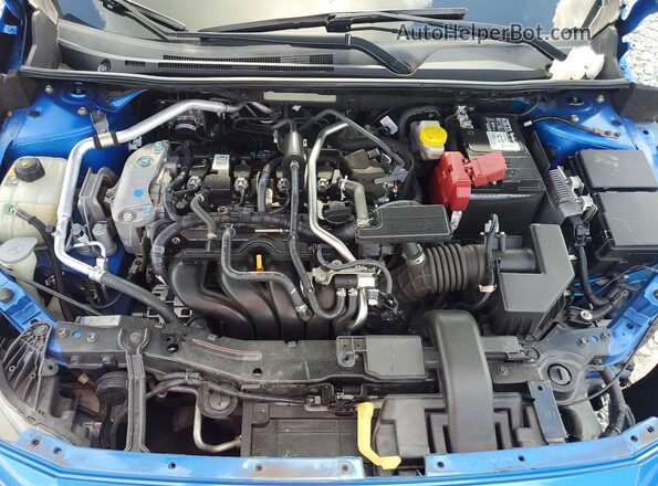 3N1AB8CV2NY207963 2022 NISSAN SENTRA Blue Rear interior view