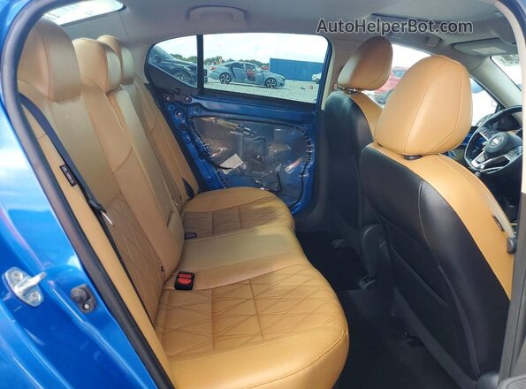 3N1AB8CV2NY207963 2022 NISSAN SENTRA Blue Rear seats view