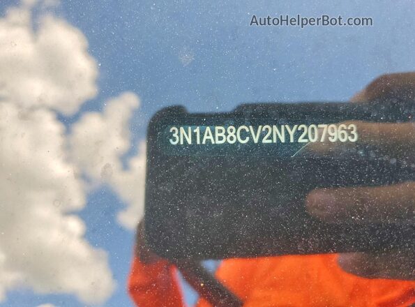 3N1AB8CV2NY207963 2022 NISSAN SENTRA Blue VIN sticker view