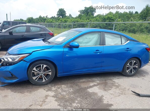 3N1AB8CV2NY317329 2022 NISSAN SENTRA Blue Rear interior view