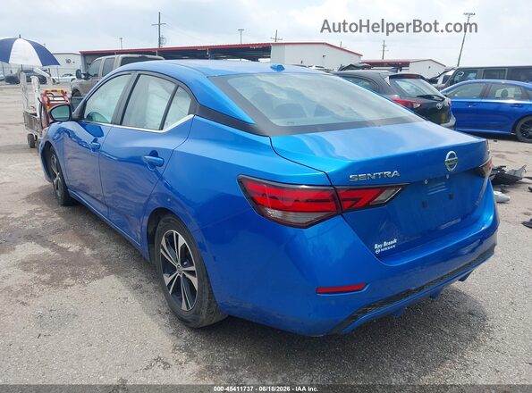 3N1AB8CV2NY317329 2022 NISSAN SENTRA Blue Rear left