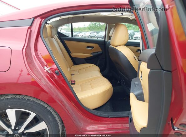 3N1AB8CV2PY296209 2023 NISSAN SENTRA Red VIN კოდის სტიკერის ხედი