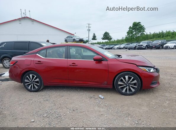 3N1AB8CV2PY296209 2023 NISSAN SENTRA Red უკანა სალონის ხედი