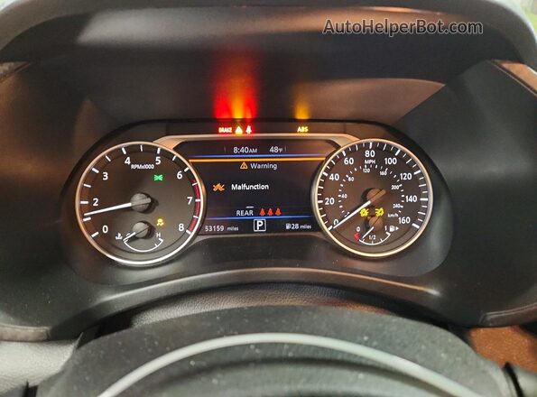 3N1AB8CV2RY289618 2024 NISSAN SENTRA White Вид щитка приладів