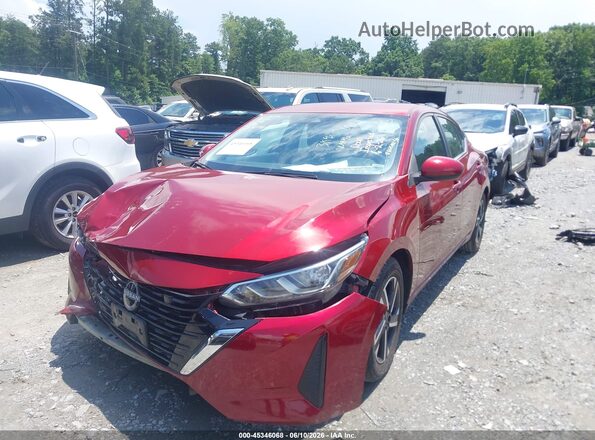 3N1AB8CV2RY296441 2024 NISSAN SENTRA Red წინა მარცხენა ხედი სამი მეოთხედიდან
