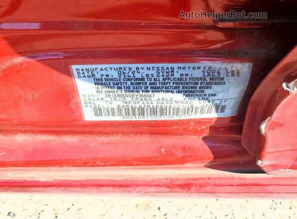 3N1AB8CV2RY369047 2024 NISSAN SENTRA Red 