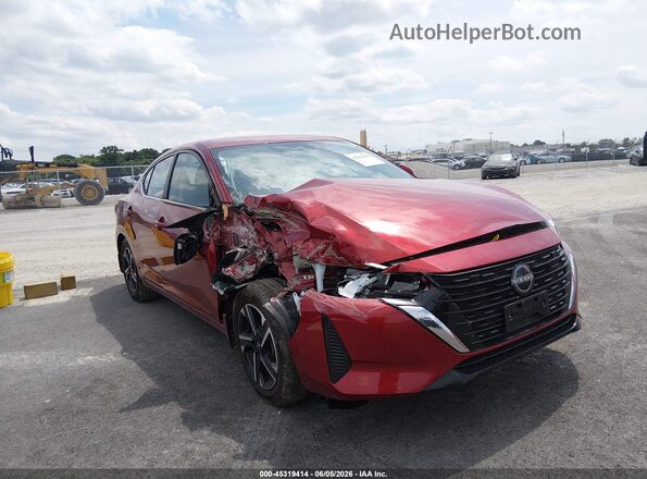 3N1AB8CV2SY241963 2025 NISSAN SENTRA Red Widok z przodu