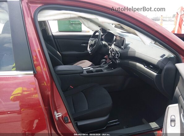 3N1AB8CV2SY241963 2025 NISSAN SENTRA Red Widok wnętrza z przodu