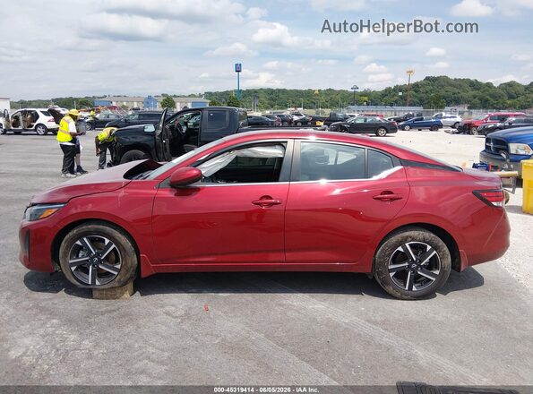 3N1AB8CV2SY241963 2025 NISSAN SENTRA Red Widok wnętrza 360 stopni