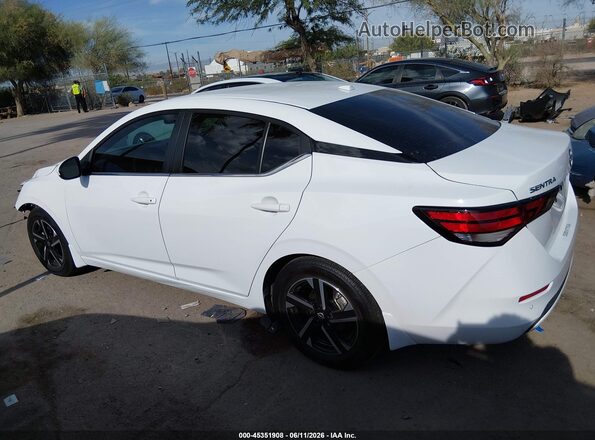 3N1AB8CV2SY269858 2025 NISSAN SENTRA White Widok wnętrza z tyłu