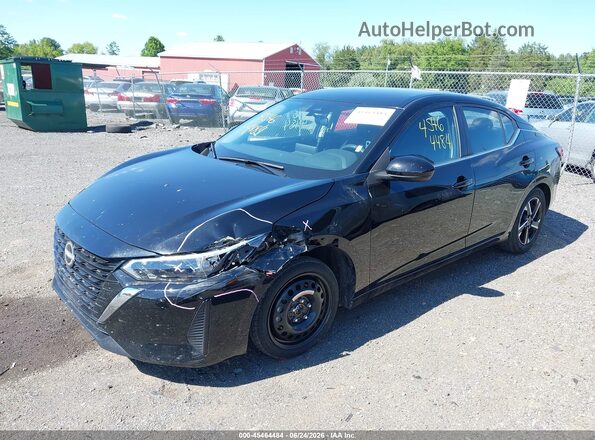 3N1AB8CV2SY293755 2025 NISSAN SENTRA Black Vista tres cuartos delantera izquierda