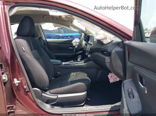 3N1AB8CV2SY341898 2025 NISSAN SENTRA Burgundy Widok wnętrza z przodu