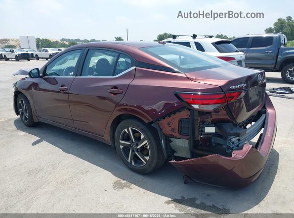 3N1AB8CV2SY341898 2025 NISSAN SENTRA Burgundy Tył lewy