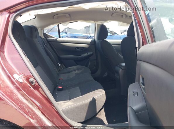 3N1AB8CV2SY341898 2025 NISSAN SENTRA Burgundy Widok naklejki z numerem VIN