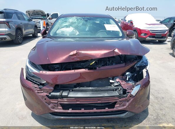 3N1AB8CV2SY341898 2025 NISSAN SENTRA Burgundy Widok zestawu wskaźników