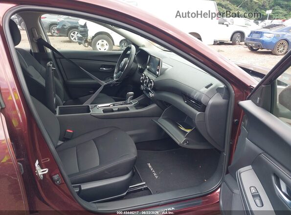 3N1AB8CV2SY362539 2025 NISSAN SENTRA Burgundy Widok wnętrza z przodu
