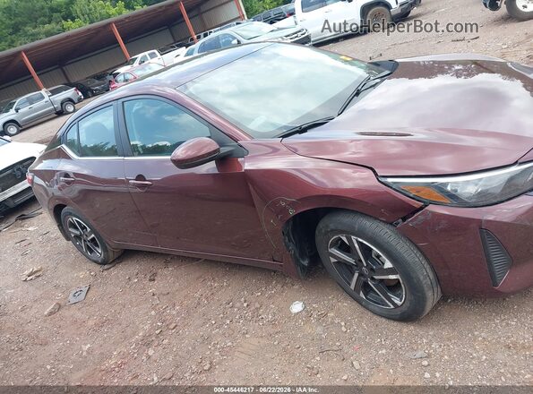 3N1AB8CV2SY362539 2025 NISSAN SENTRA Burgundy Widok wnętrza z tyłu