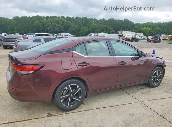 3N1AB8CV2SY375873 2025 NISSAN SENTRA Maroon Հետևի աջ