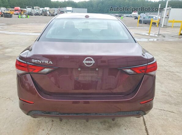 3N1AB8CV2SY375873 2025 NISSAN SENTRA Maroon Հետևի տեսք