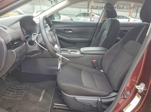 3N1AB8CV2SY375873 2025 NISSAN SENTRA Maroon Սալոնի դիմացի տեսք