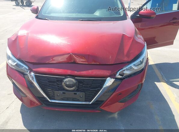 3N1AB8CV3MY252246 2021 NISSAN SENTRA Red Вид спереду