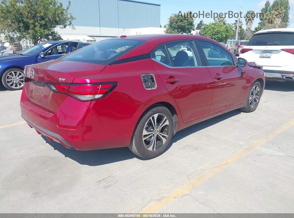 3N1AB8CV3MY252246 2021 NISSAN SENTRA Red Задня права чверть
