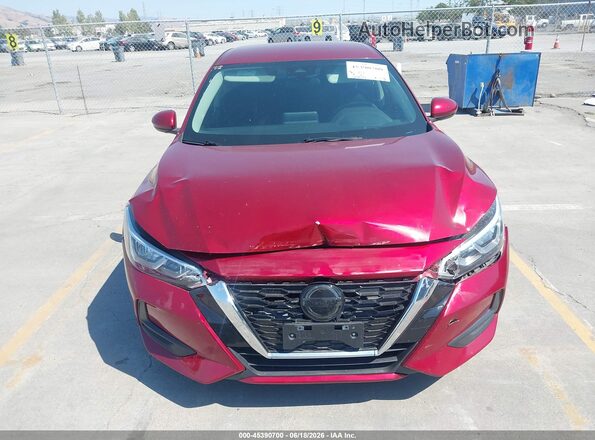 3N1AB8CV3MY252246 2021 NISSAN SENTRA Red Вид задньої частини салону