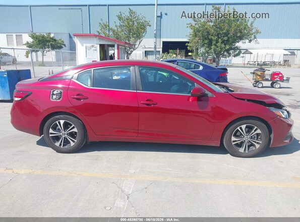 3N1AB8CV3MY252246 2021 NISSAN SENTRA Red Панорамний вид салону 360°