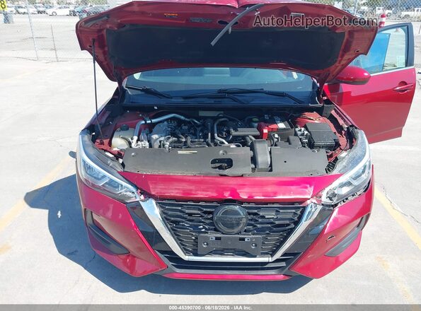 3N1AB8CV3MY252246 2021 NISSAN SENTRA Red Вид ззаду