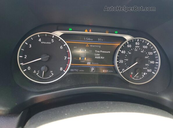 3N1AB8CV3MY287188 2021 NISSAN SENTRA Серебряный Вид щитка приборов