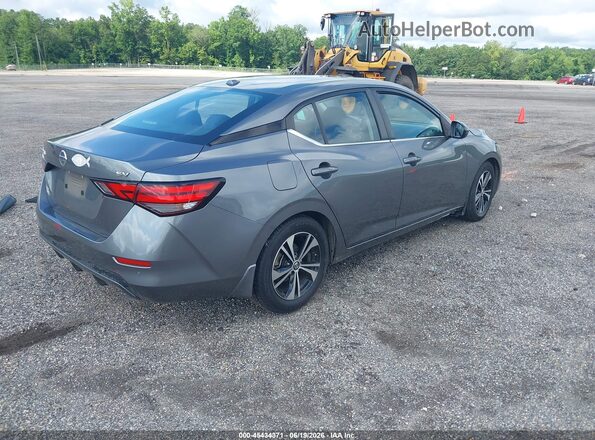 3N1AB8CV3MY303132 2021 NISSAN SENTRA Серый Задняя правая четверть