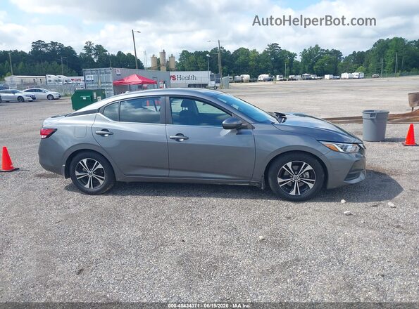 3N1AB8CV3MY303132 2021 NISSAN SENTRA Серый Вид задней части салона